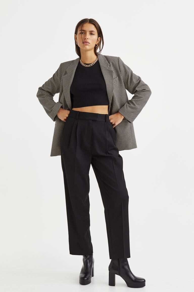 

Брюки до щиколотки H&M, черный