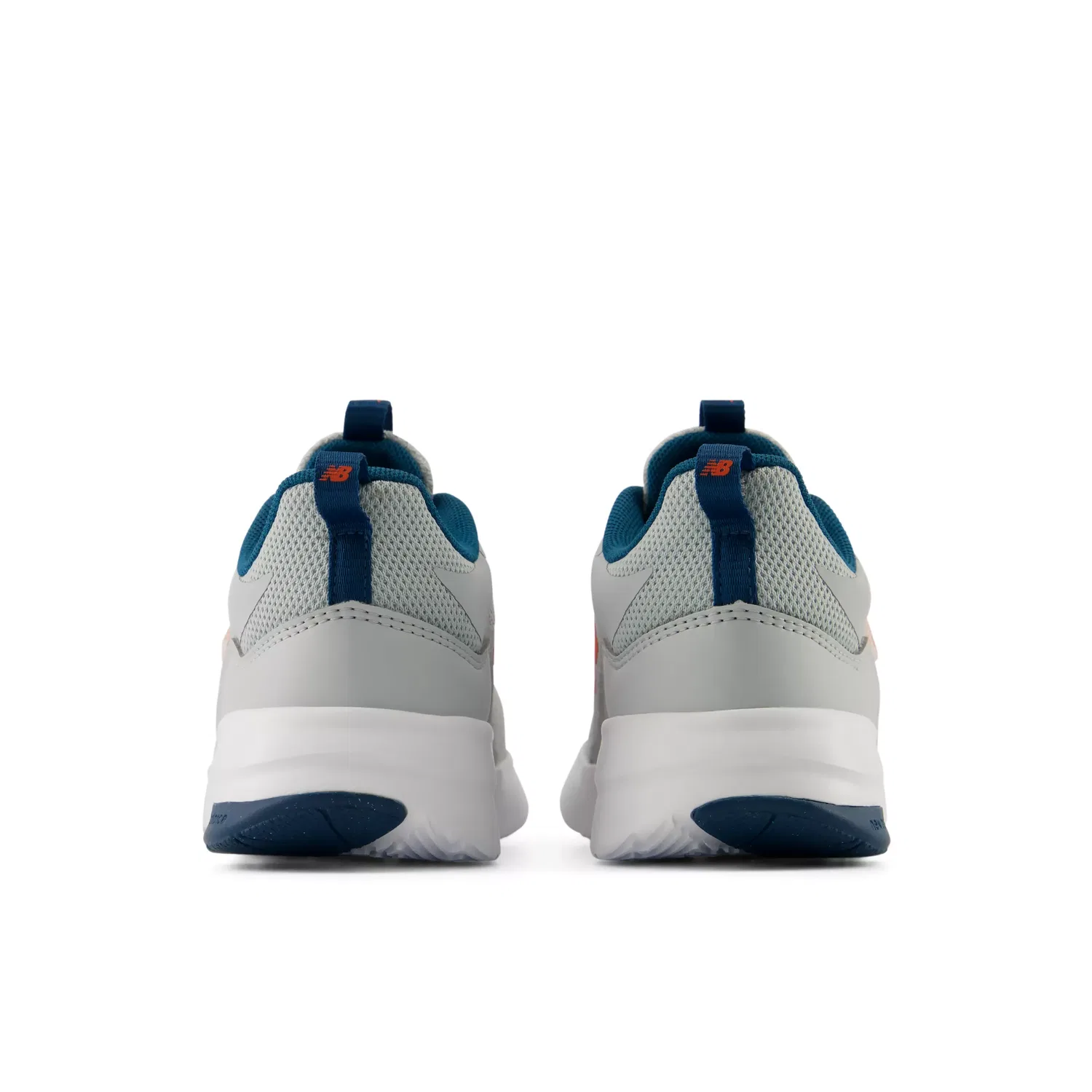 Детские кроссовки без шнуровки с сетчатым верхом 468 Slip On New Balance, Light Zinc Blue With Neo Flame And Streamsong — фото 4