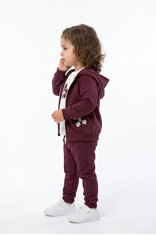 Детский комплект для девочек с вышивкой Toontoy, Purple — фото 2