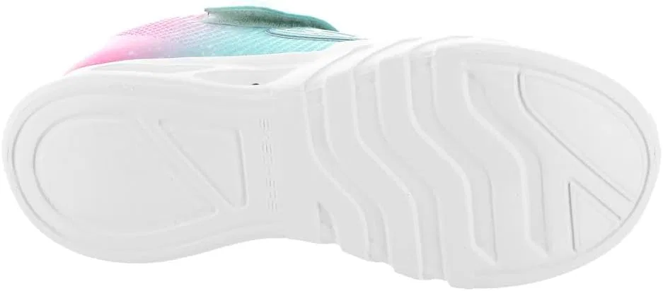 Детские кроссовки для девочек Flicker Flash Skechers, Aqua/Multi — фото 4
