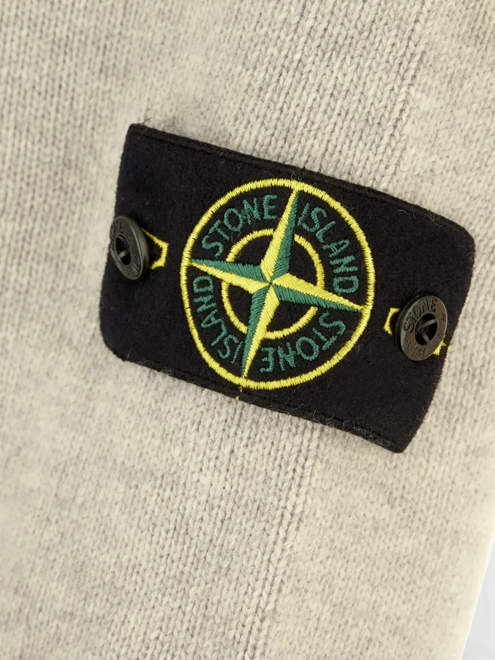 Джемпер из овечьей шерсти Stone Island, бежевый — фото 3