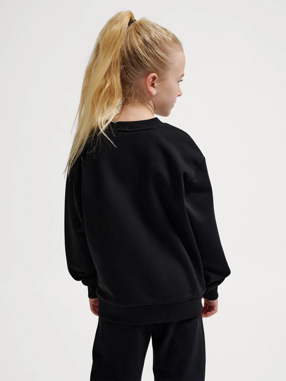Детское свободное худи с вышивкой Hmljr Loose Hummel, Schwarz — фото 3