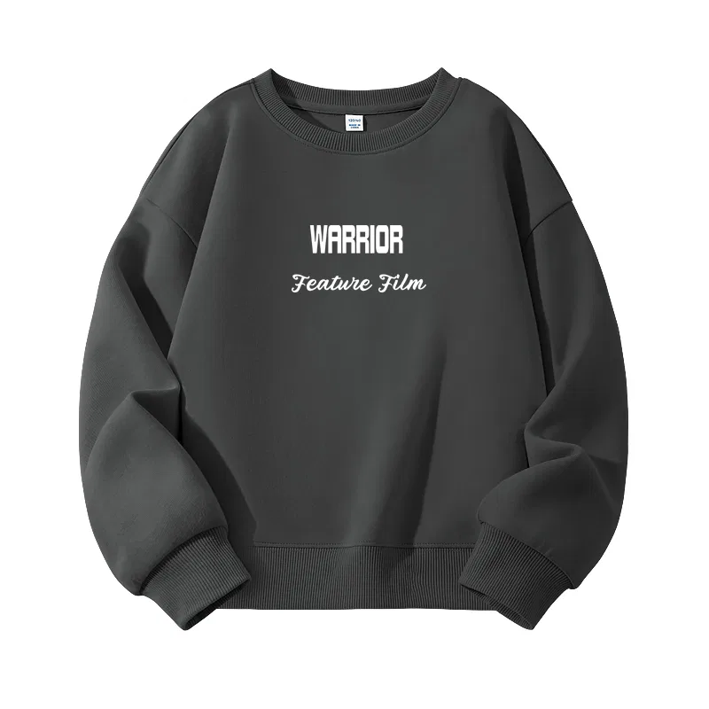 Детский свитшот с круглым вырезом Medium Gray/H Double English Medium WARRIOR