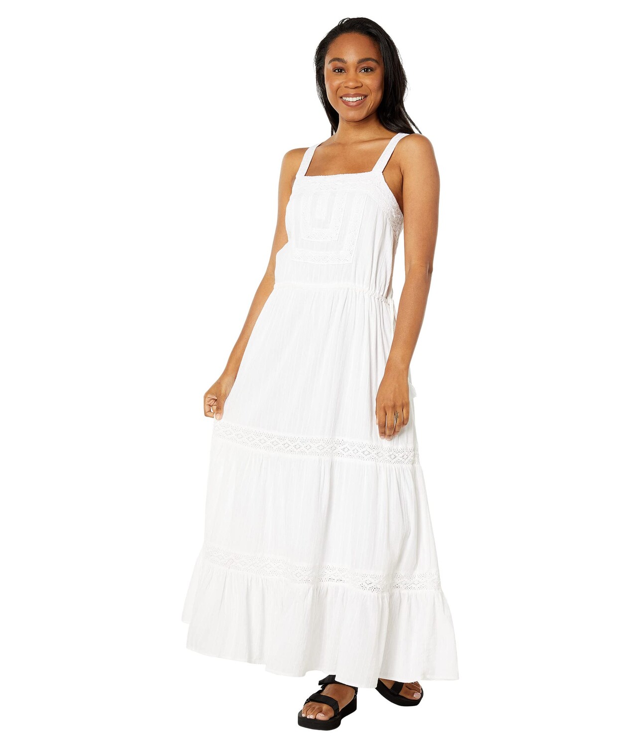 

Платье Lucky Brand, Lace Tiered Maxi Dress