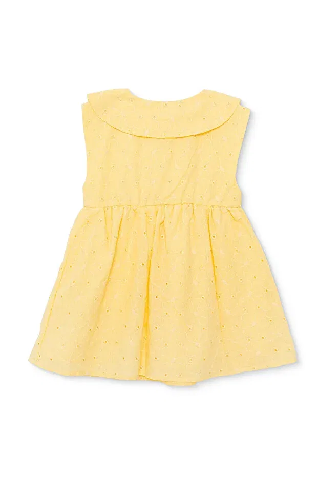 Детское платье для девочек с цветочным принтом Hellobaby ditsy flower dress Ebebek Hello Baby, Yellow — фото 2