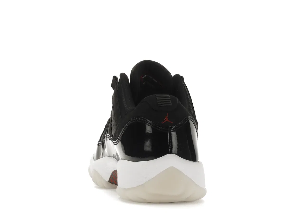 Детские кроссовки с низким верхом Jordan 11 Retro Low 72 10 Jordan, Black/White/Sail/Gym Red — фото 4
