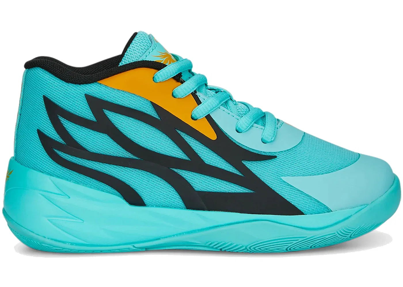 Детские кроссовки для мальчиков с дизайном LaMelo Ball MB.02 Puma, Elektro Aqua/Black