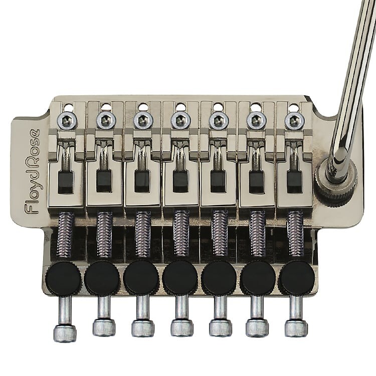 

Оригинальная 7-струнная тремоло-система серии Hot Rod - черный никель Floyd Rose 7-String Hot Rod Series
