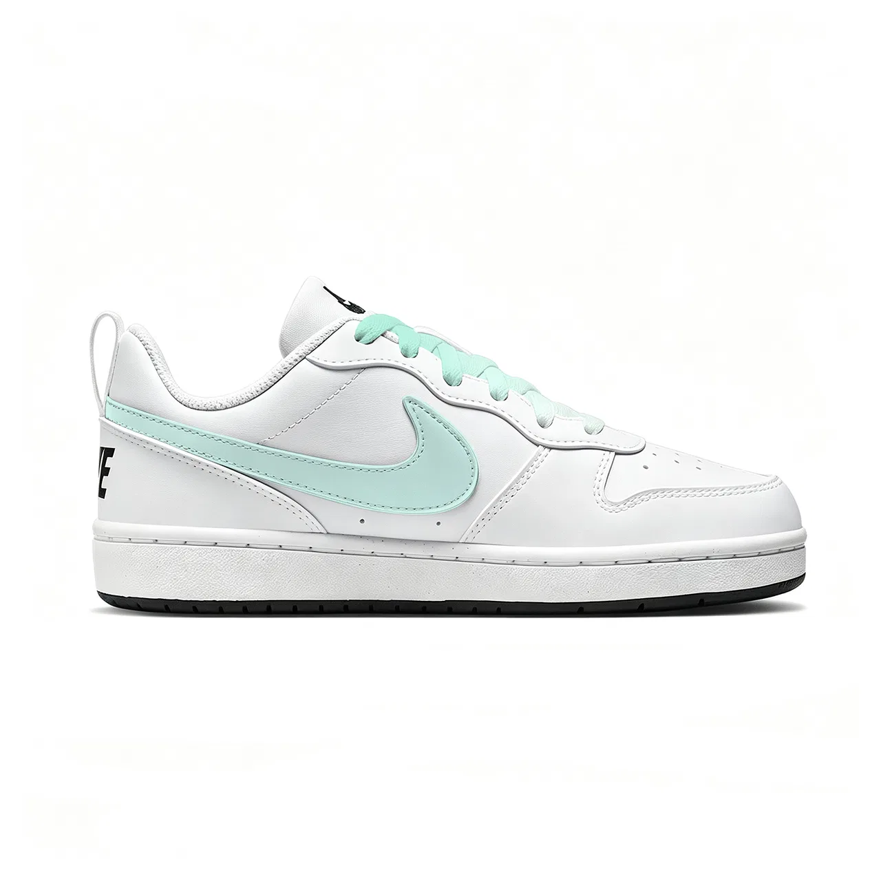 Детские кеды для мальчиков и девочек с принтом Nike Court Borough, Mint Green — фото 4