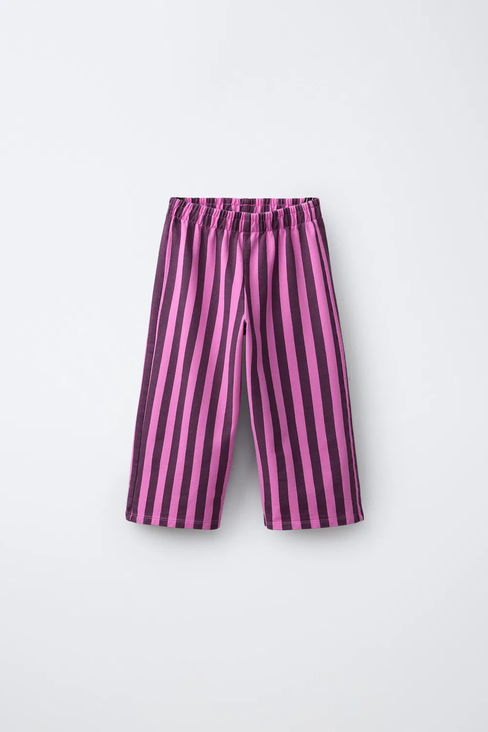 Полосатые плюшевые кюлоты ZARA, Bubble Gum