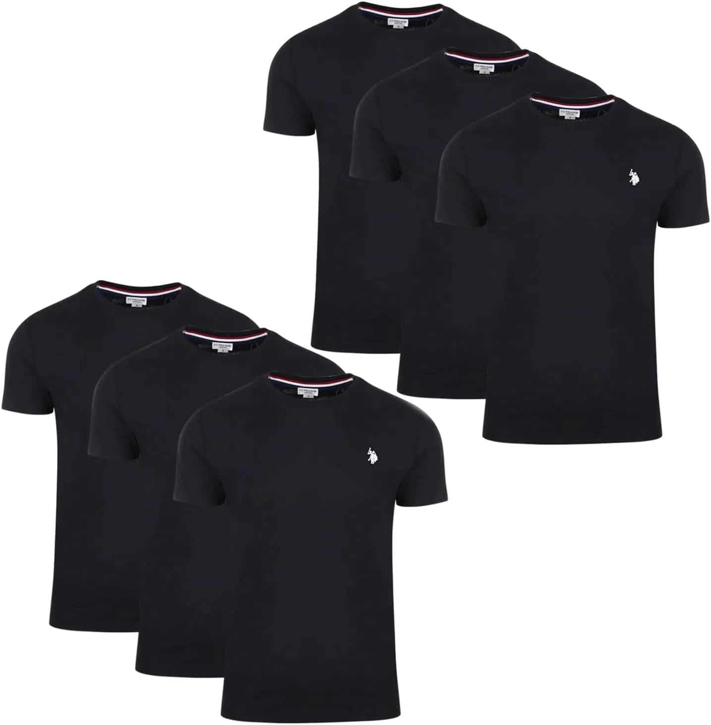 Мужская хлопковая футболка с вышитым логотипом U.S. POLO ASSN., Black