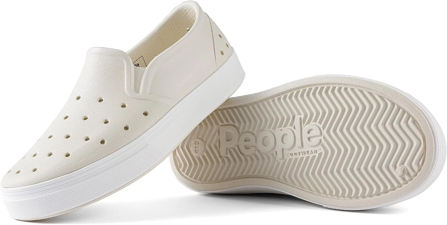 Детские слипоны-лоферы для мальчиков водонепроницаемые People Footwear, Slater Kids Picket White/Yeti White
