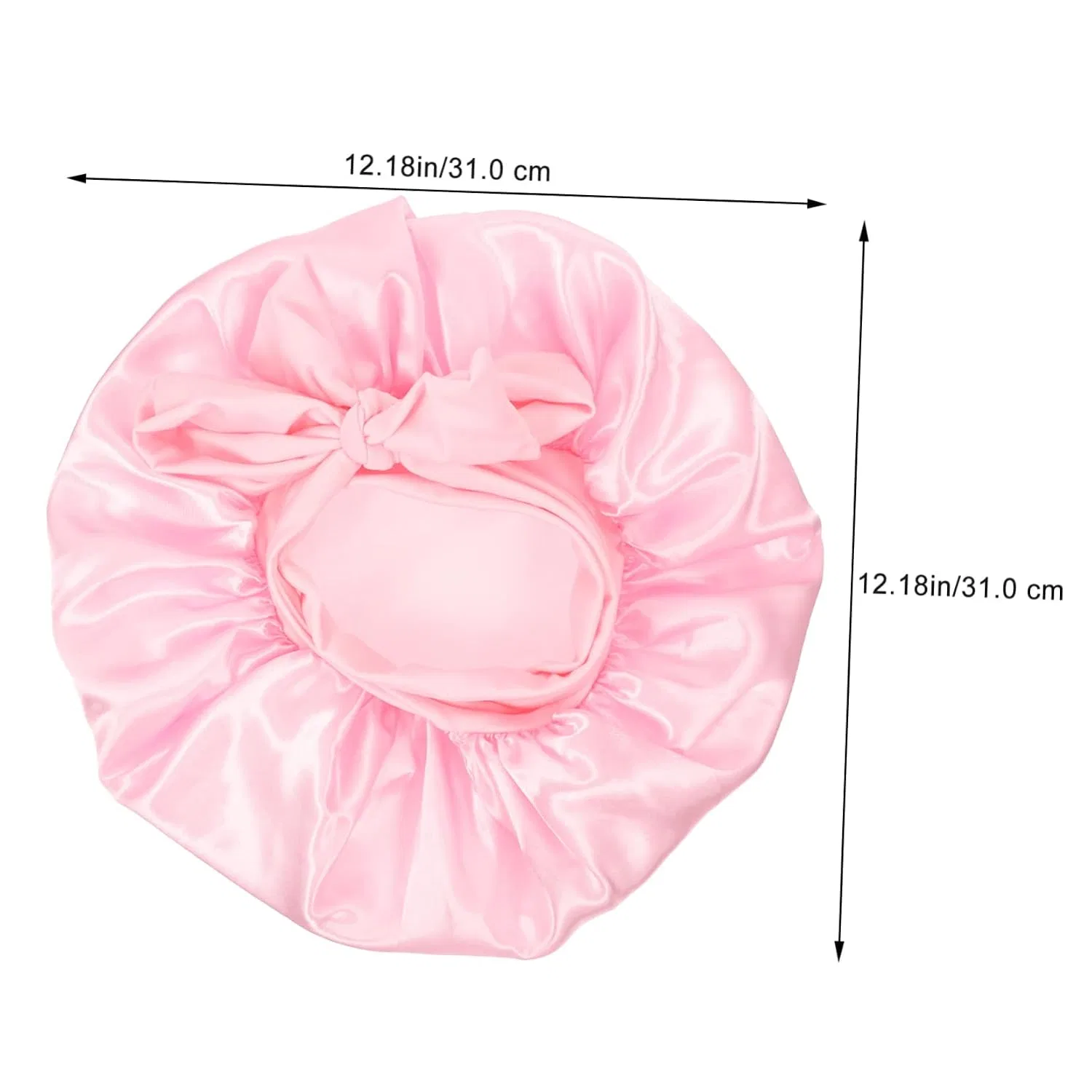 Шапочка для душа Satin, Healvian, 4 шт, 31x31 см, Розовый — фото 2