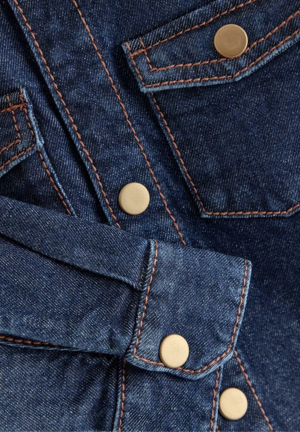 Рубашка с длинными рукавами - куртка Lindex, Denim — фото 4