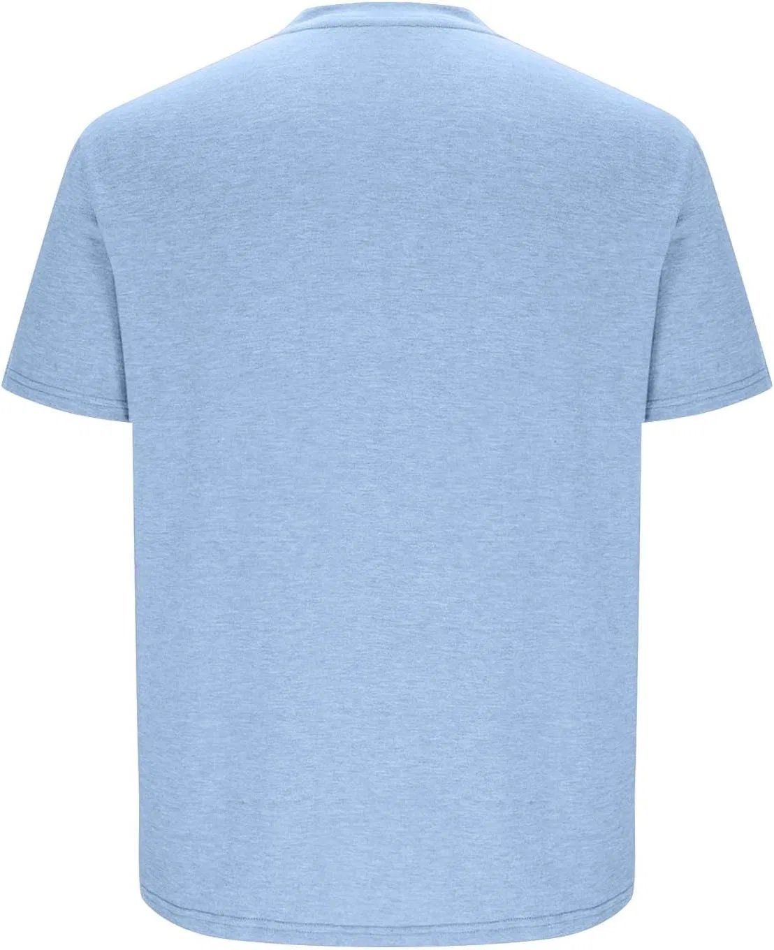 Мужская футболка с V-образным вырезом Cotton Classic, Light Blue — фото 4