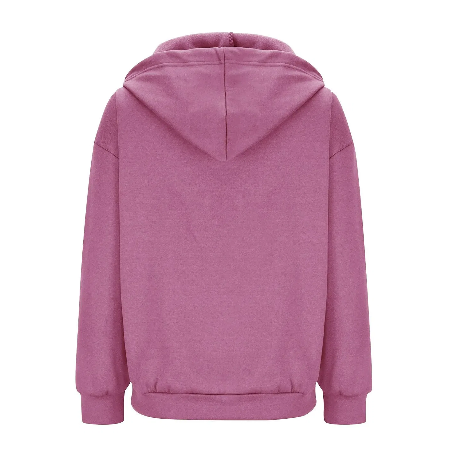 Женская куртка с капюшоном Oversized Hooded Fleece Jacket, Rosa Acceso — фото 4