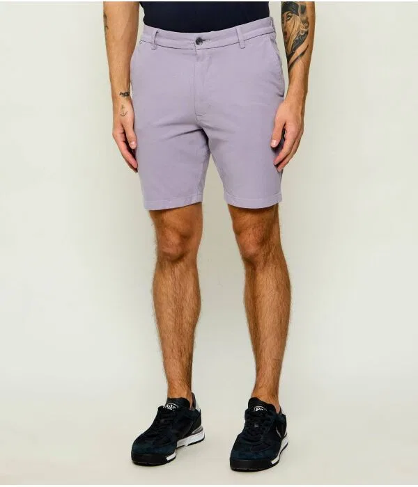 Мужские шорты чинос Modern Fit H-Kane1 BOSS, фиолетовый — фото 3