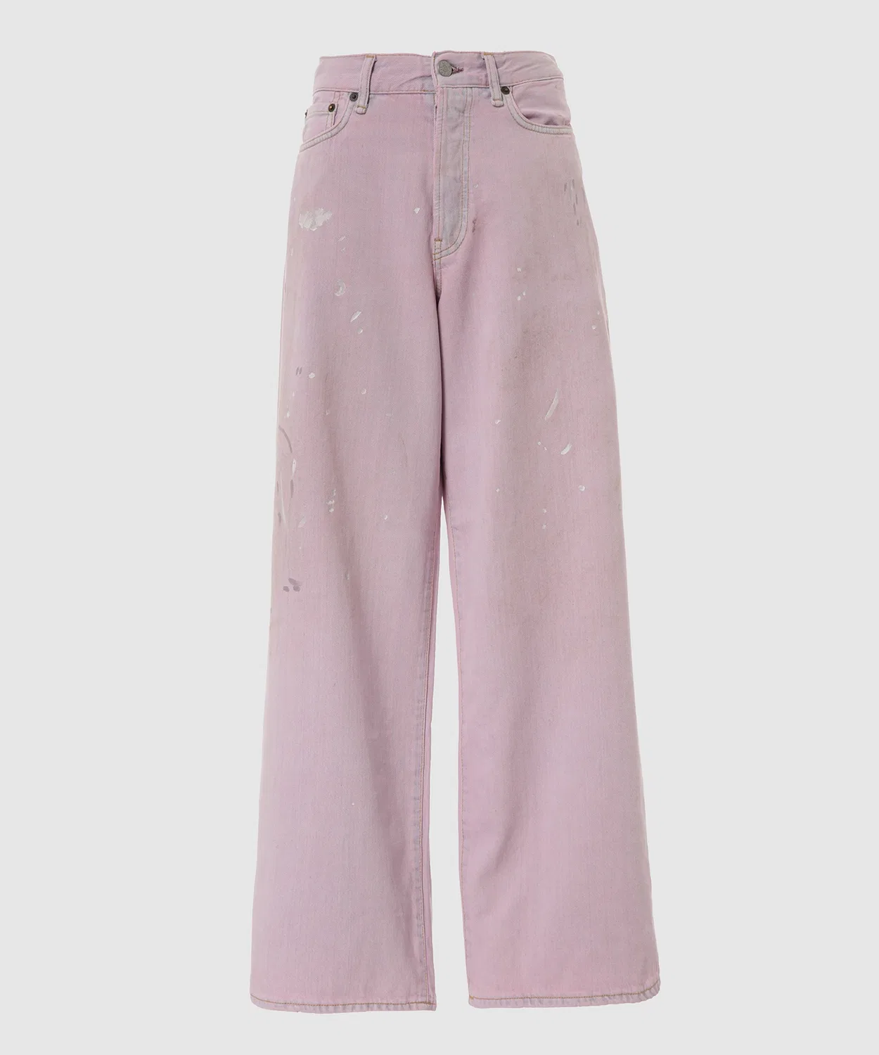 Джинсы свободного кроя с принтом 1981 U Pink Trafalgar Acne Studios, Pink
