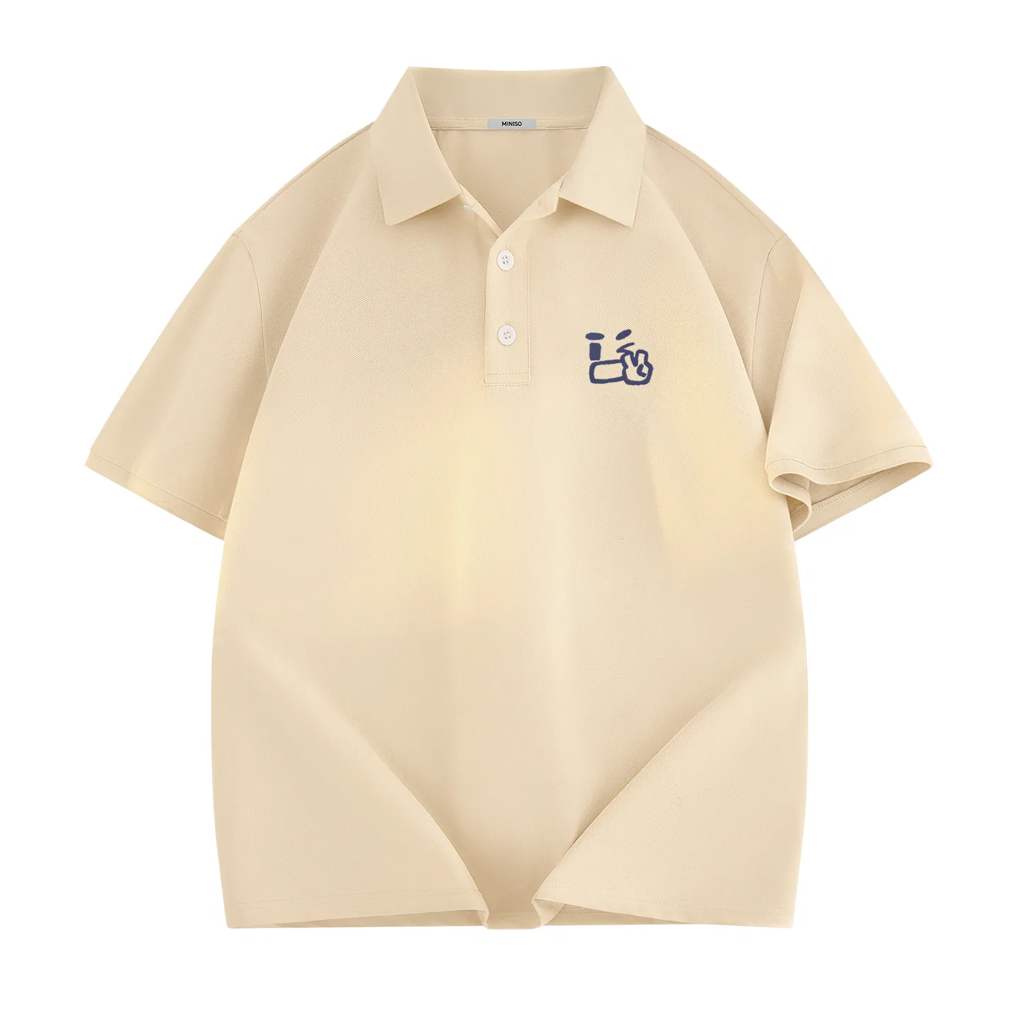 Детская поло с коротким рукавом MINISO, Cotton-Like Quick-Dry Khaki