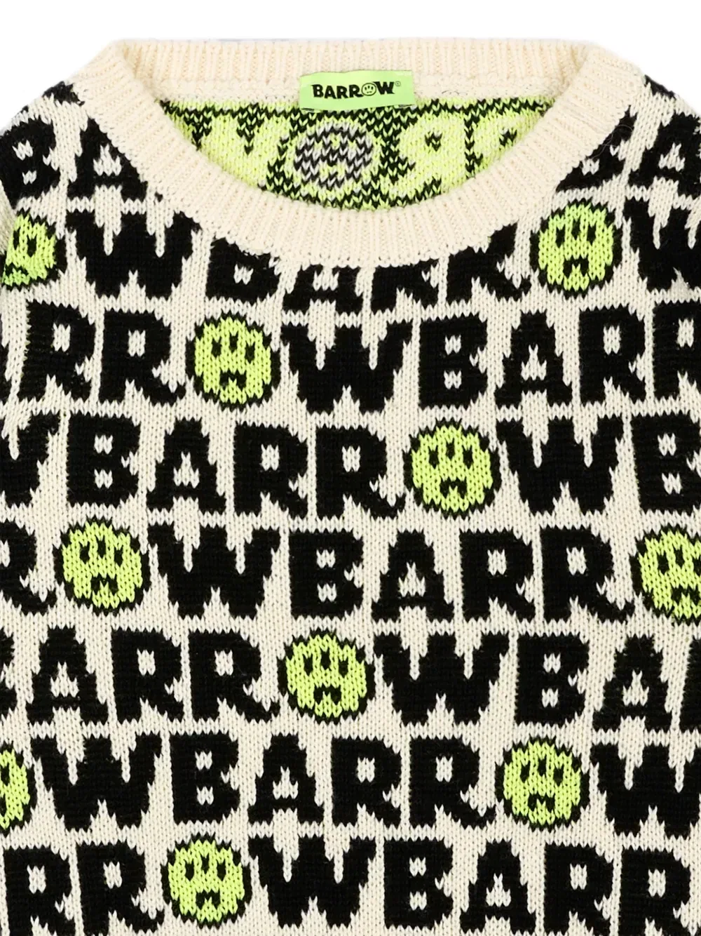 Вязаный свитер с логотипом-интарсией Barrow Kids, черный — фото 3