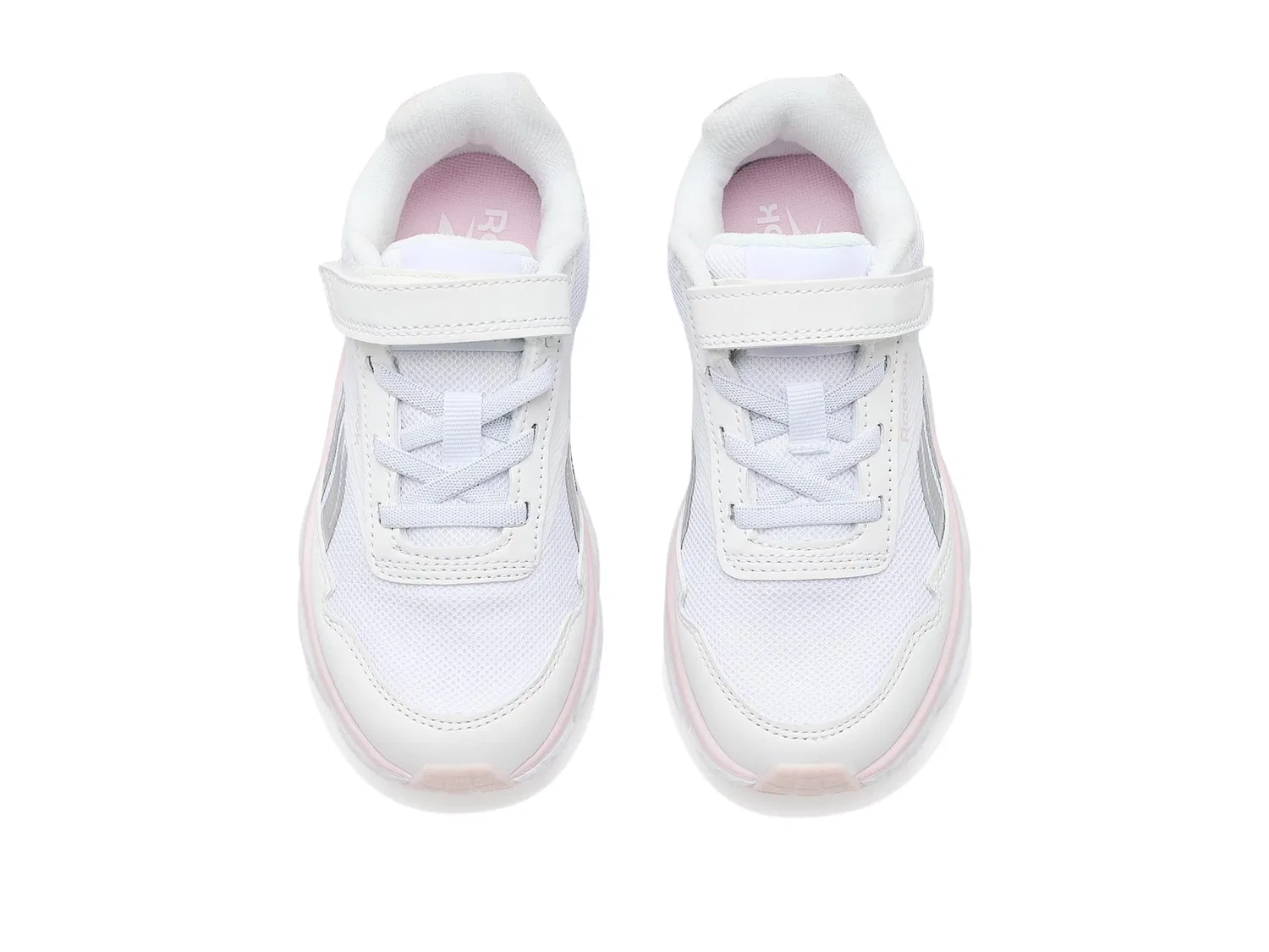 Кроссовки Swiftstrike 1V (для маленьких и больших детей) Reebok Kids, White/Iridescent/Frosted Berry — фото 3