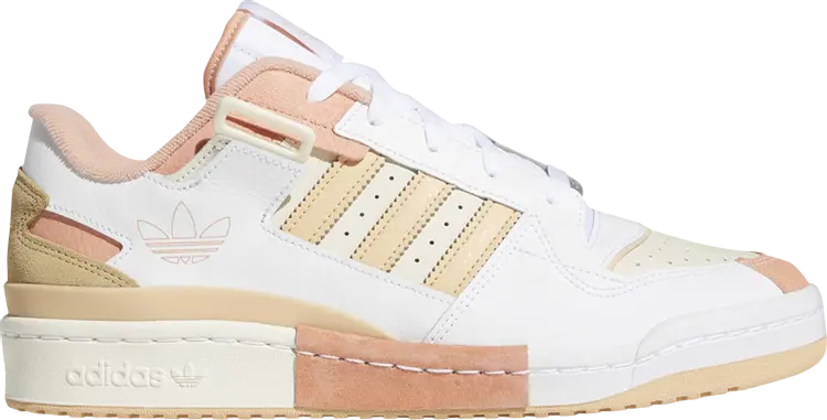 Кроссовки Adidas Forum Exhibit Low 'Cream Halo Amber', кремовый/белый — фото 2