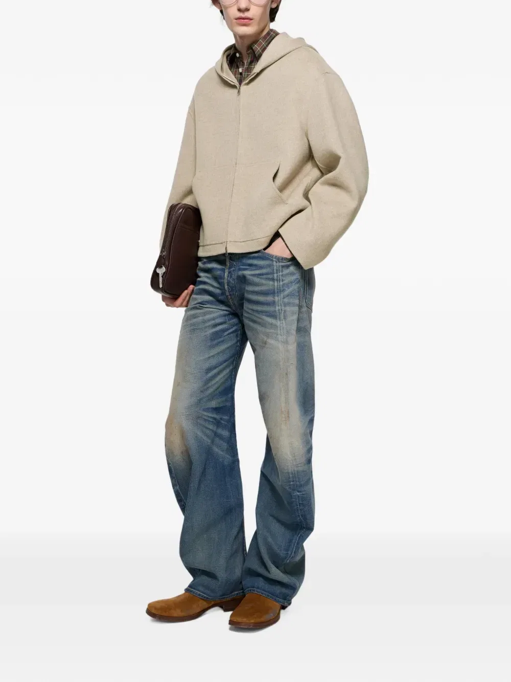 Джинсы свободного кроя 2006M Acne Studios, синий — фото 2