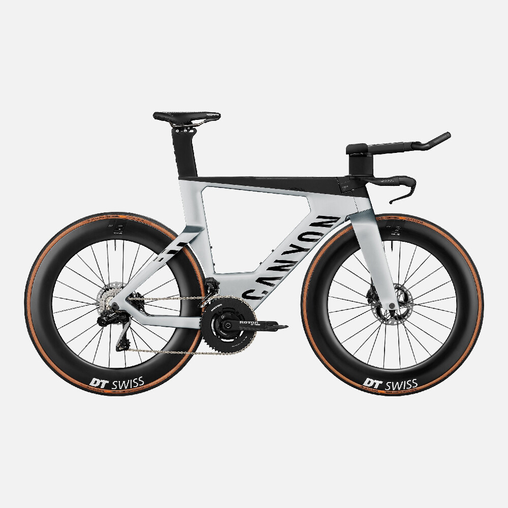 

Велосипед Canyon Road Triathlon Speedmax CFR Speedmax CFR Disc Di2, темно-серый