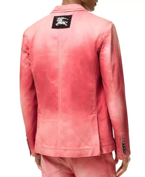 Мужская куртка из денима с покрытием Burberry, Cherry Pink — фото 3