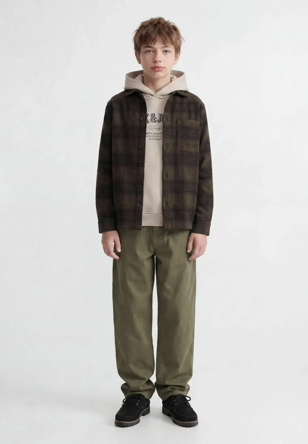 Спортивные штаны для мальчиков - брюки Jack & Jones Junior, Ivy Green