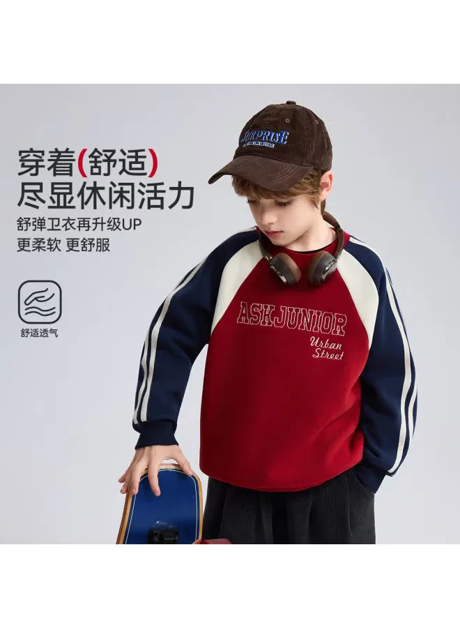 Свитшот с вышивкой, модель Integrated Fleece, Ask Junior — фото 3