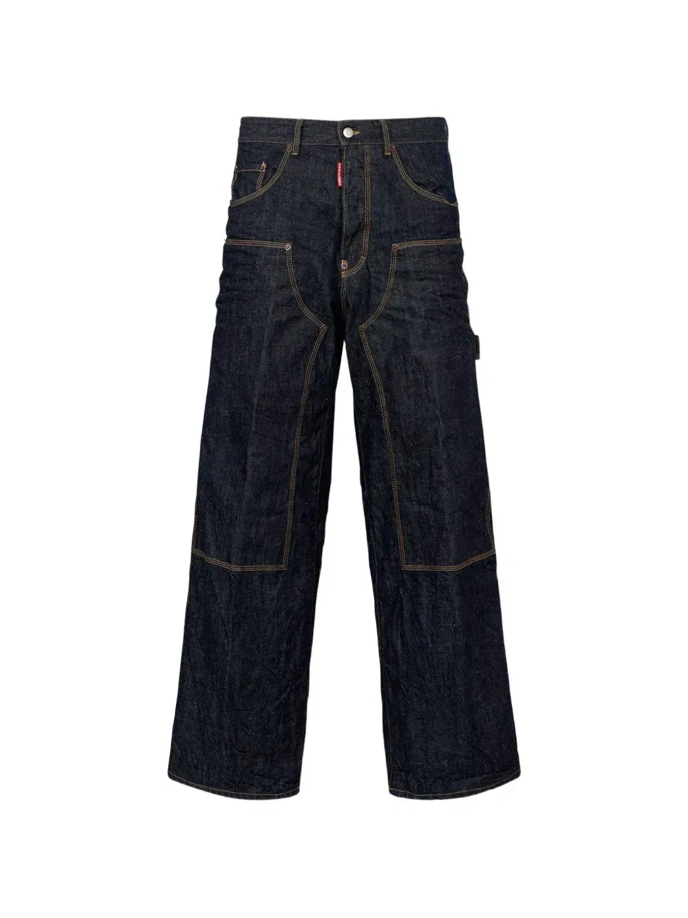 Широкие джинсы Japanese Rinse Dsquared2, синий