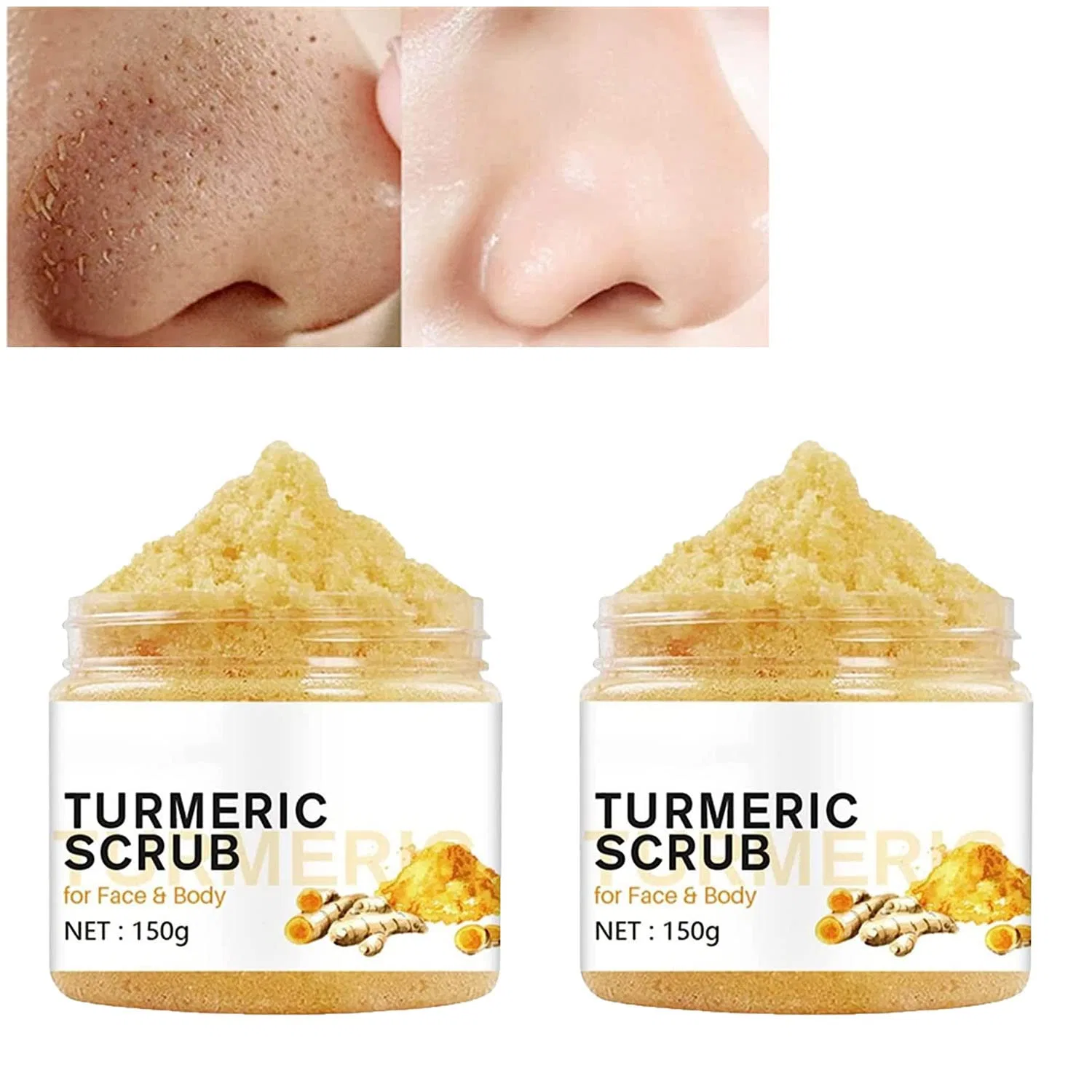 Скраб для тела Turmeric Body Scrub, Pelinuar, 2 шт, 150 г