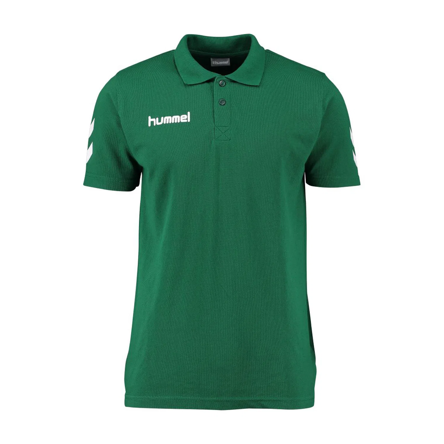 Детское поло с логотипом Core Cotton Polo Hummel, GruN