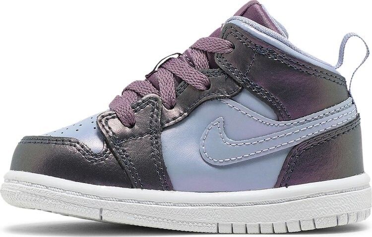Кроссовки Air Jordan 1 Mid SE TD Monsoon Purple Rise, фиолетовый — фото 3