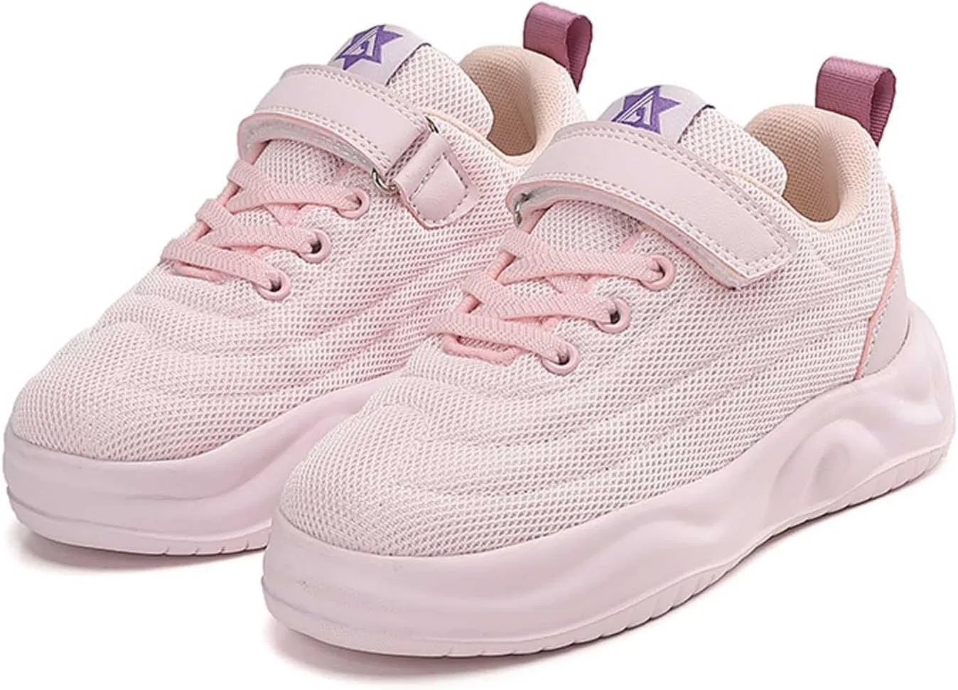 Детские кроссовки для девочек с легким дышащим дизайном, Pink