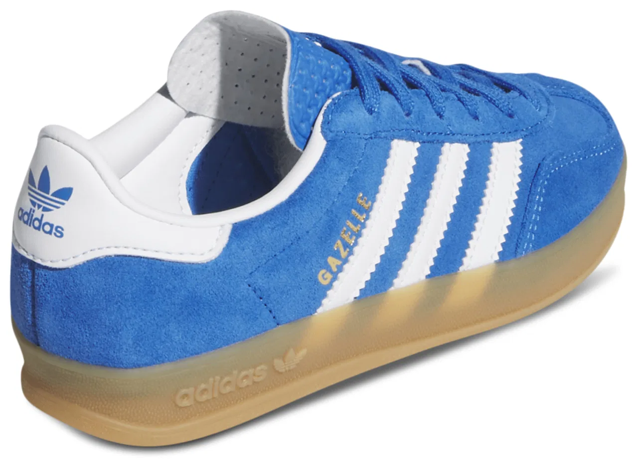 Кроссовки для мальчиков Gazelle Indoor Adidas, цвет Bluebird/Ftwr White/Gum — фото 3