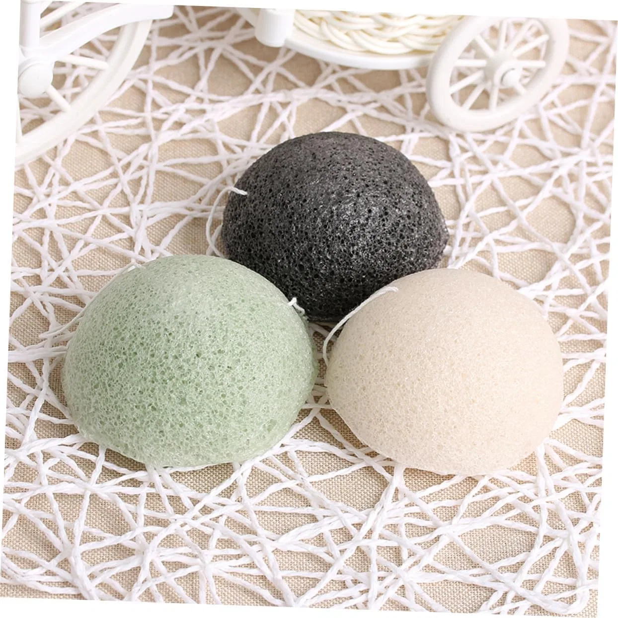 Спонж для лица с активированным углем, Konjac, Gatuida, 1 шт, 9 г, Black — фото 2