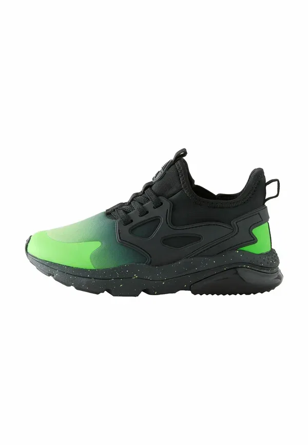 Кроссовки с градиентом Baby shoes Next black green ombre, черный/зеленый