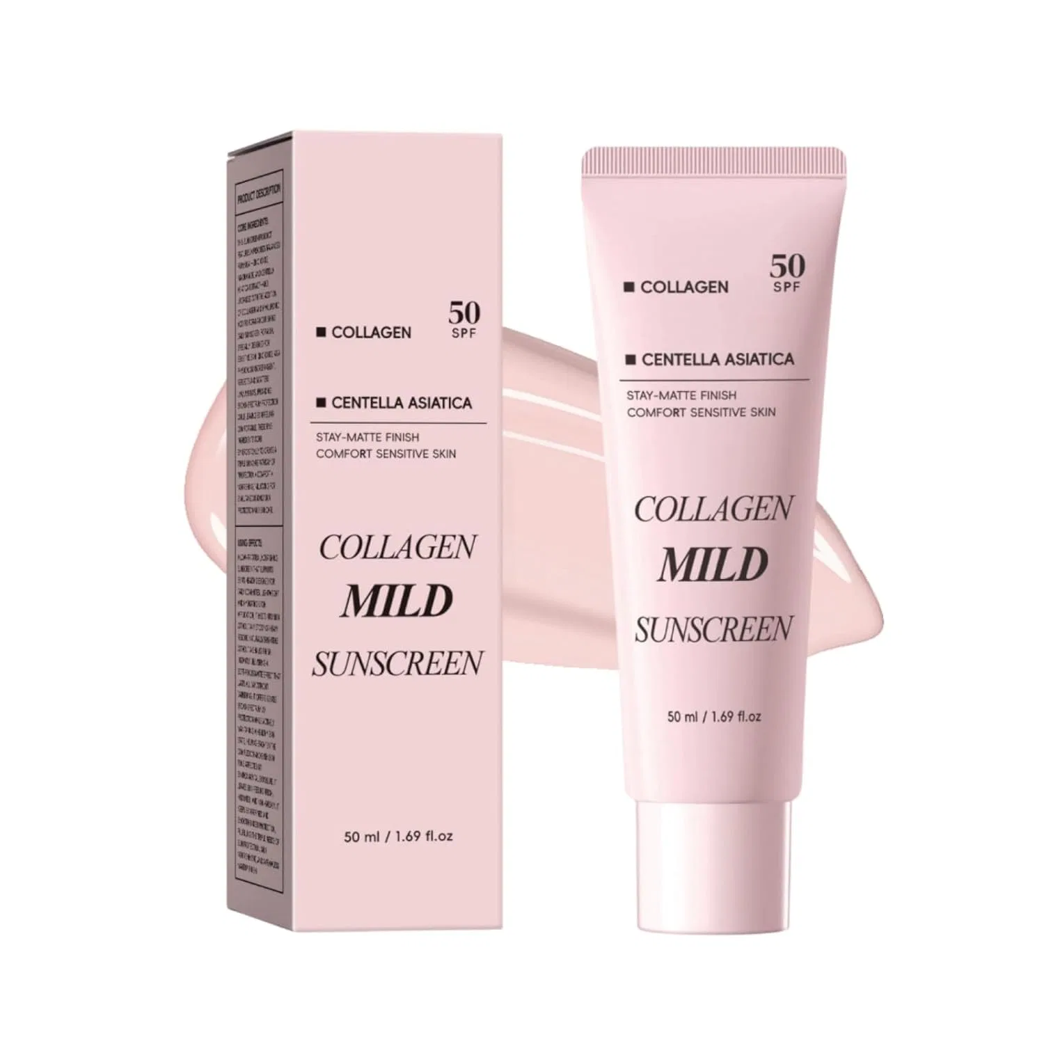 Солнцезащитный крем для лица SPF 50 с коллагеном, 50 мл, Aloe Vera Radiantre