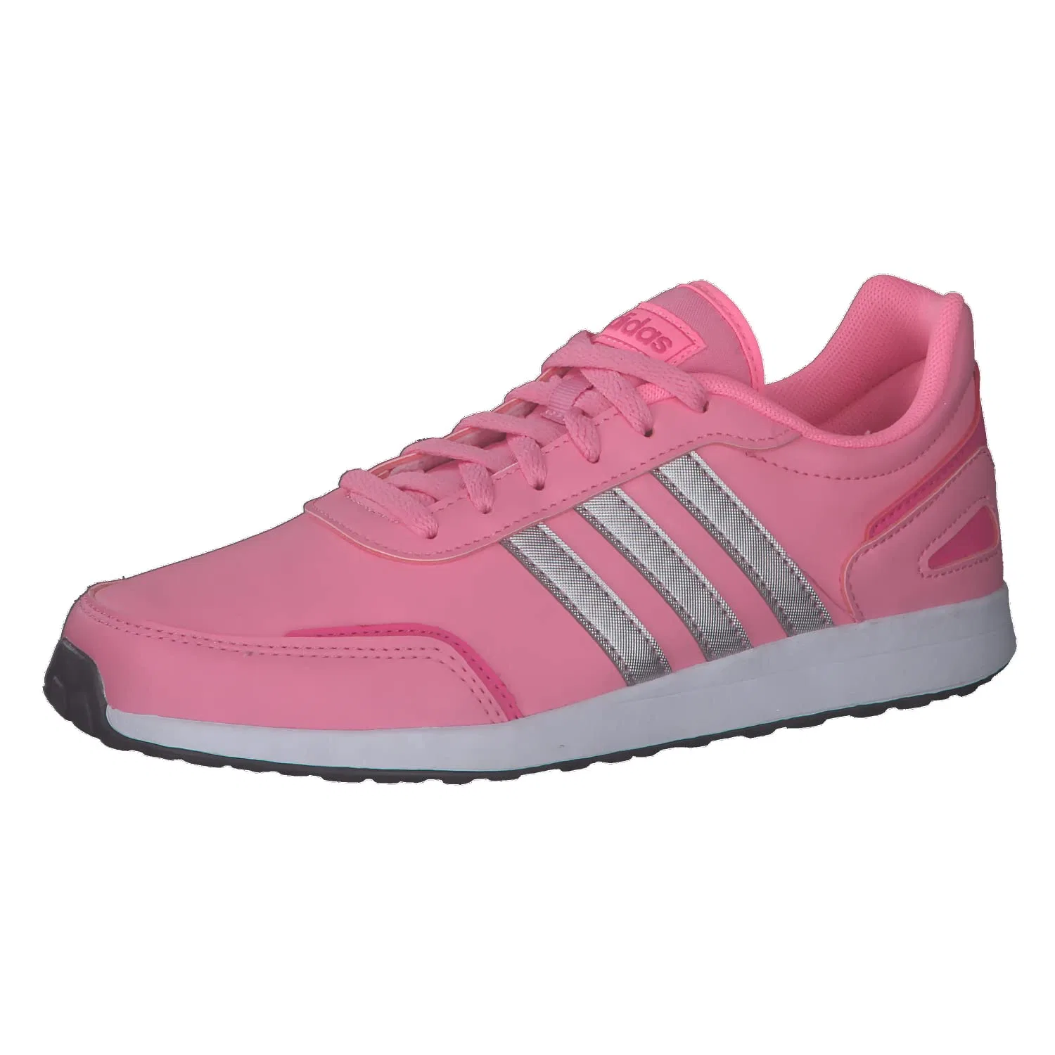 Детские кроссовки для мальчиков и девочек с липучками Adidas, Bliss Pink Silver Met Pulse Magenta
