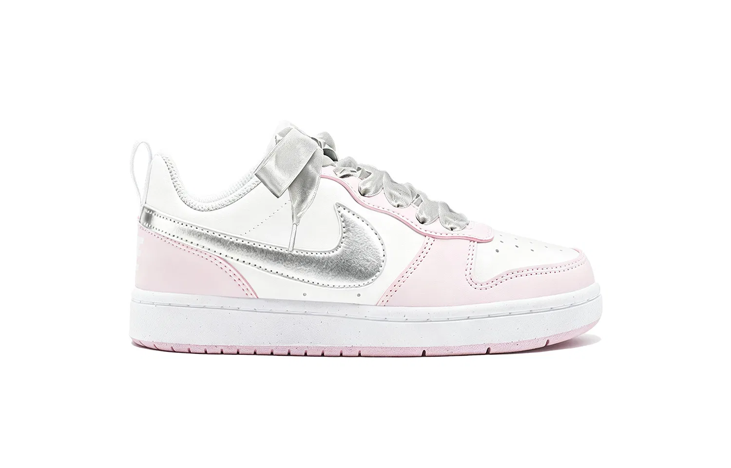 Детские кеды для скейтбординга Silver Pink Nike — фото 3