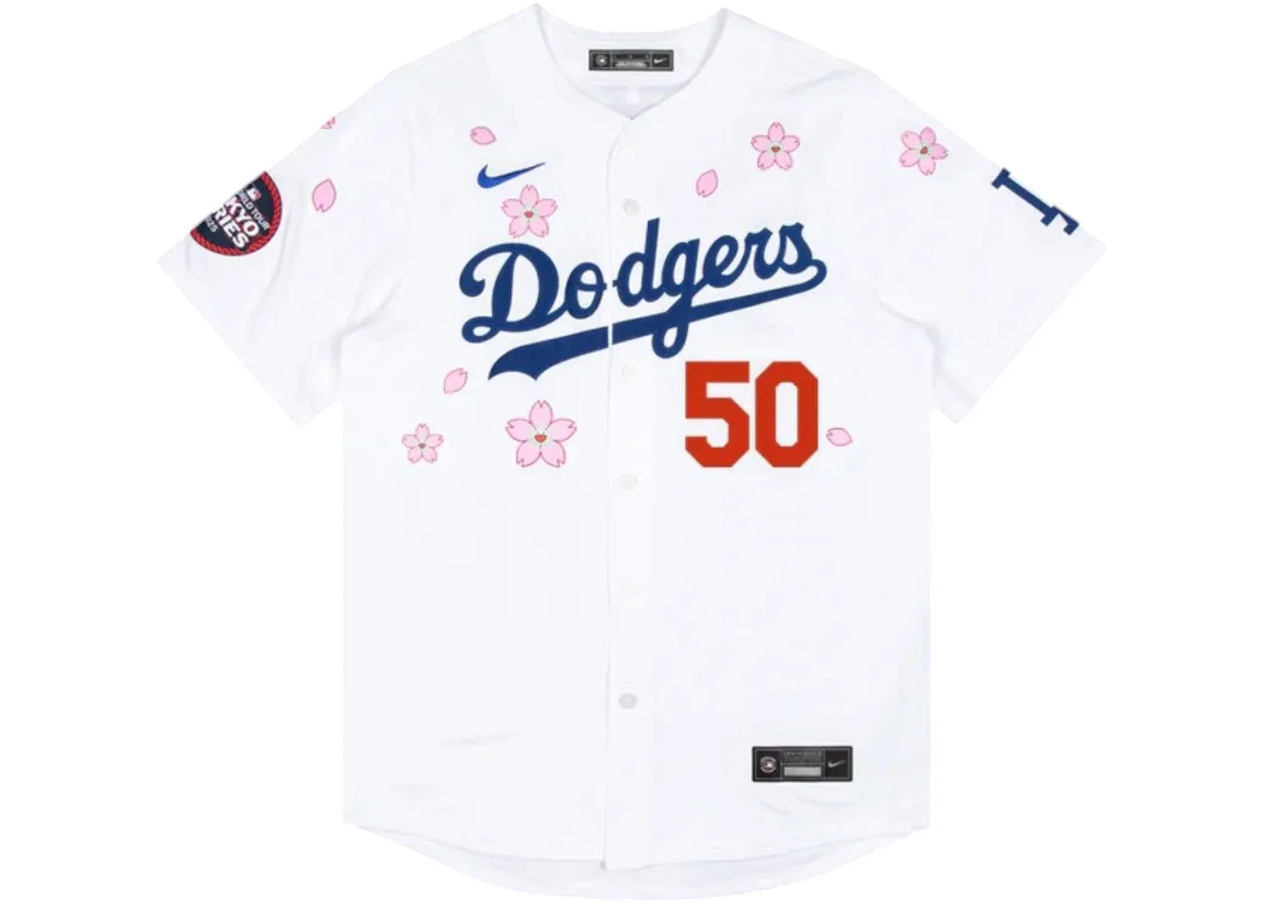 Мужская джерси Nike x Takashi Murakami x MLB World Tour Tokyo Series 2025 Dodgers Betts, White — фото 2