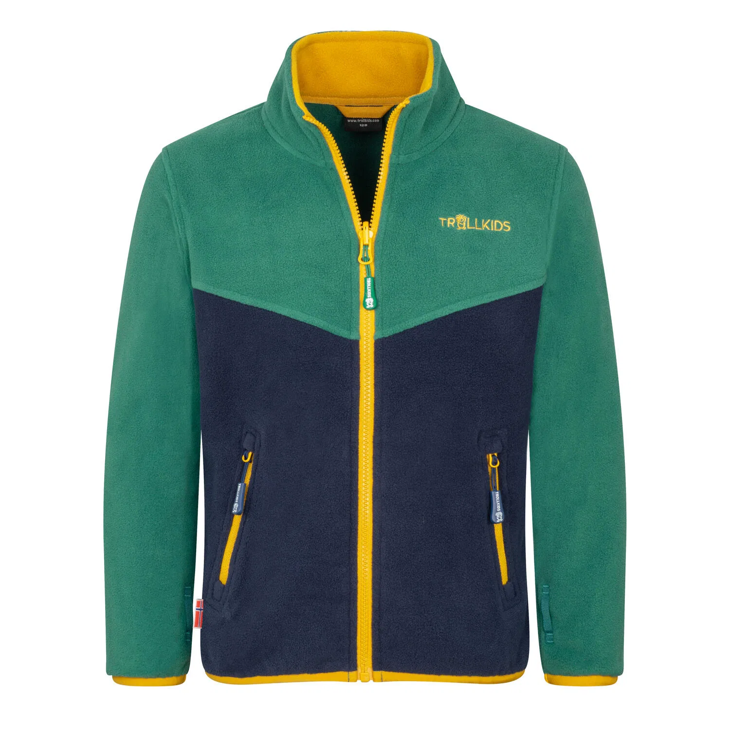 Детская флисовая куртка с принтом Kids Oppdal Jacket XT Trollkids, Melezegrun