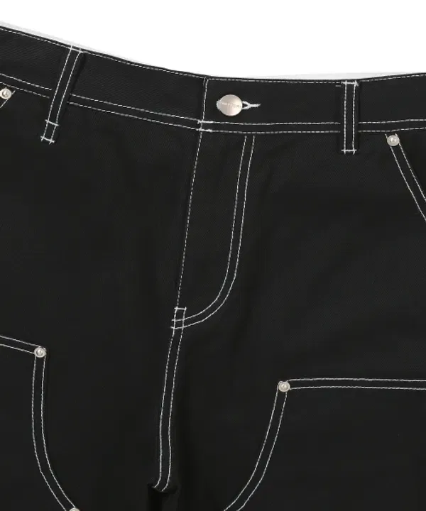 Шорты хлопковые карпентер, Superdry, черный — фото 4