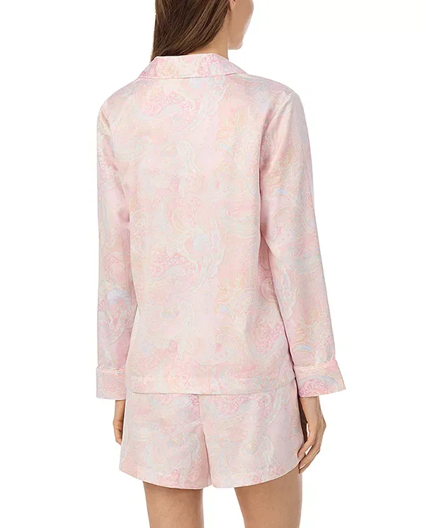 Женский комплект пижамы с принтом Cami Fashion Satin Ankle Pants Pajama Set Ralph Lauren, Multi Paisley — фото 3