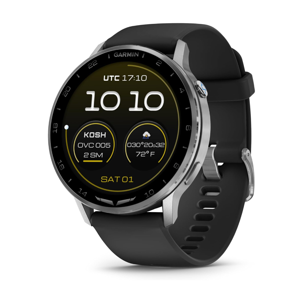 

Умные часы Garmin D2 Air X15, 47 мм, Wi-Fi, серебристый/черный