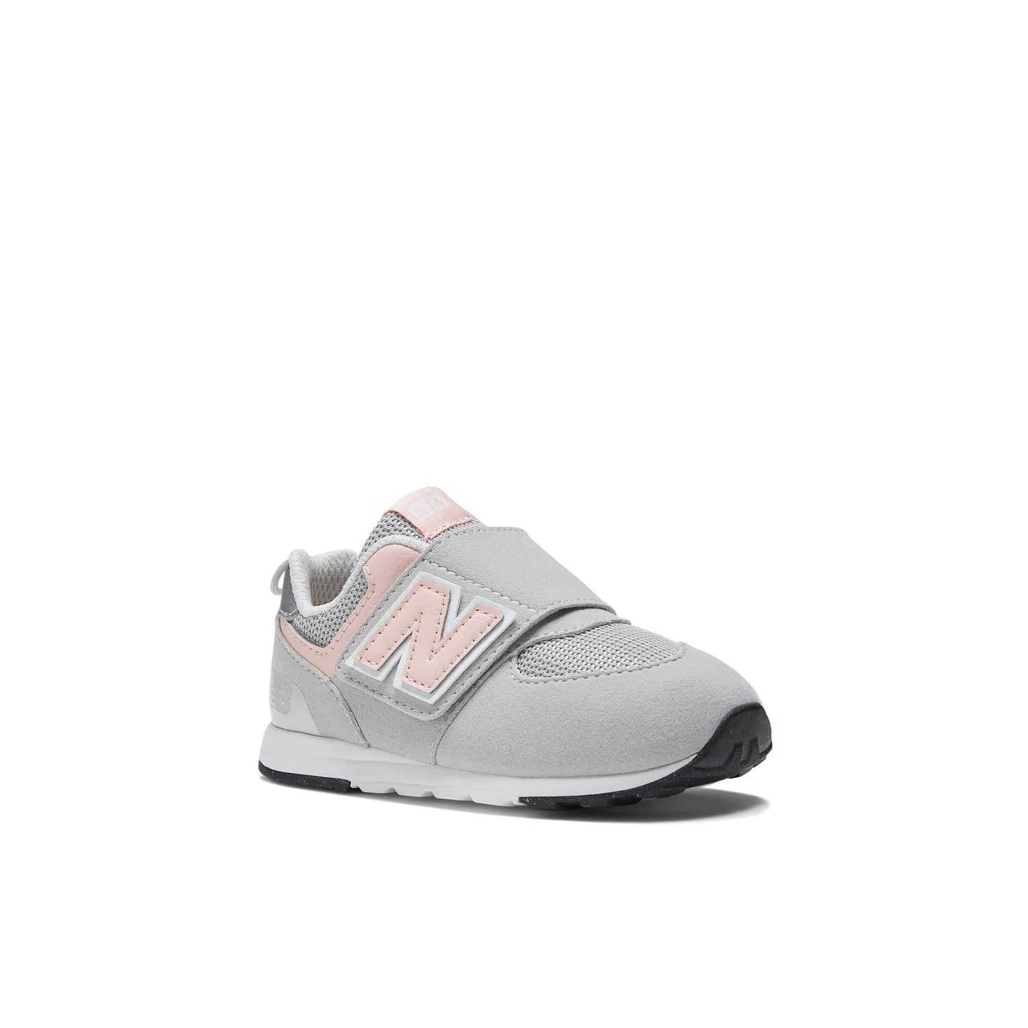 Детские кроссовки с липучкой New Balance NW574, Gray-Pink — фото 2
