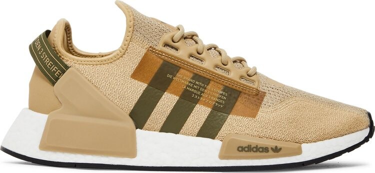 

Кроссовки Adidas NMD_R1 V2 'Beige Tone Focus Olive', коричневый