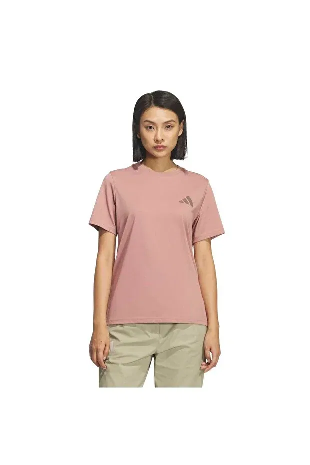 Женская спортивная футболка с принтом Adidas, Pink